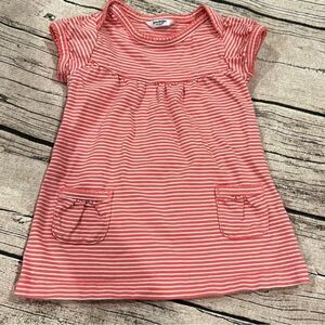 Mini Boden Spring Striped Cotton Dress size 0-3 months